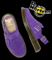 Dr. Martens Purple Buck Suede Men 11 Jorge Slingback Made In England 022025