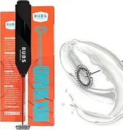 BUBS Naturals Mix Wand - Handheld Milk Frother - Lattes, Coffee, Cappuccino, Frappes, Hot Chocolate Blender - Portable Protein Powder, Omelet, Egg, Shakes, Smoothies Mixer - Food Grade Stainless Steel