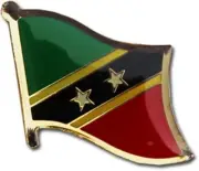 St Kitts Nevis Country Flag Bike Motorcycle Hat Cap lapel Pin