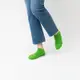 【WARX除臭襪】經典素色船型襪-草地綠