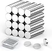 MUYOLUN 60 Pack Neodymium Magnets - 6mm x 3mm Small Strong Magnets for Whiteboard, Fridge, Crafts, Office & Home DIY