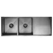 Double Bowl &amp; Drainboard 1160 x 440