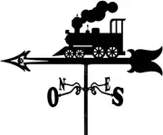 Wind vanes, Outdoor Garden Weather Vane for Garden, Fisherman Train Boat Metal Weathervane All Steel Construction Wind Direction Indicators Farm Roof Decoration