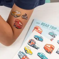 在飛比找momo購物網優惠-【Rex London】兒童紋身貼紙2入 車輛圖鑑(卡通 圖