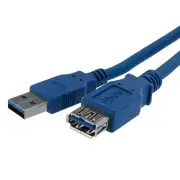 Startech Usb3sextaa6 Usb Data Transfer Cable - 72" - Extension Cable - Blue Type