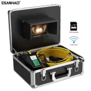 7" 30M 1000TVL Drain Sewer Camera 512hz Locator Pipe Inspection Video Camera