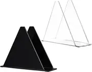 2 Stylish Napkin Organizer - Transparent Acrylic Paper Towel Holder, Kitchen Tableware Napkin Stand | Modern Napkin Holder Geometric Design, Tabletop Napkin Dispenser for Enhancing Dining Settings