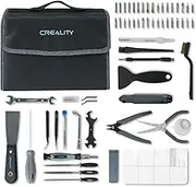 Creality 3D Printer Tool kit, 74 Pcs 3D Printer Accessories for 3D Printer Tool Wrap Kit Pro Contain Nozzle Cleaners, Multi-Functional Screwdrivers and Wrenches, Deburring Tools and Storage Bag