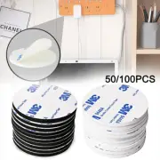 50/100x Double Sided 3M Adhesive Pads Self Adhesive Pads Round Foam Sticker Tape