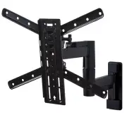Sanus Accents Medium Full Motion TV Wall Mount for 26-55" TVs – Black AMF319-B1