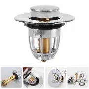 Universal Sink Filter Bounce Core Strainer Leaky Wash Basin Plug Travel