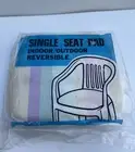 retro 80s single seat pad indoor/outdoor reversible Set Of 4 New Old Stock