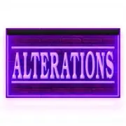 Alterations Shop Display Night Light Neon Sign for Tailor Store Open