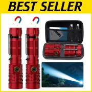 Versatile Rechargeable Tactical Flashlight - USB Powered, 2000 Lumens Brightness