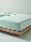 Linen House Nimes Fitted Sheet (Sky) - King