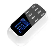 8-port Charging Dock Digital Display Charger Output Voltage DC 5V /8A