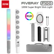 ZHIYUN FIVERAY F100 100W RGB LED Video Light Stick with Barn Doors Diffuser Grid