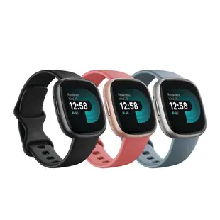 Fitbit Versa 4 健身智慧手錶 (粉紅沙/瀑布藍/黑色)【送尼龍軟質後背包】