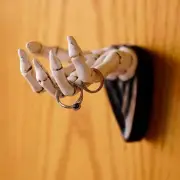 Halloween Skeleton Hand Ring Holder Wall Mounted Key Organizer White