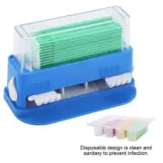 Dental Plastic Micro Brush Bendabel Sticks Tips Dispenser+400 Pcs Micro Brush