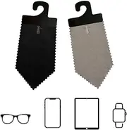 [Tie Pal] The microfiber Lens & Screen wipe that stays hidden in your necktie - (Long) Set of 2