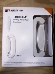 New Andersen Tribeca 2-panel gliding patio door hardware set in white 570469