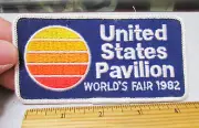 1982 Worlds Fair United States Pavillon Embroidered Patch, collectible patch