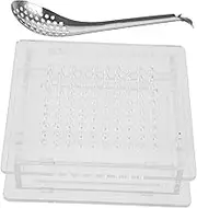SHOWERORO Caviar Making Box Hole Spherification Tool Molecular Gastronomy Set for Professional DIY Cooking