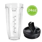 2Pack 24oz Cup with Sip & Seal Lid Blender Parts fit Nutri Ninja Auto IQ Series