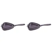 2x Dexas Silicone 35.5cm Triangle Strainer Fruit/Vegetable Drainer Lrg Purple