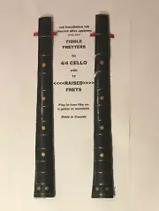 "THE FIDDLE FRETTER" Temporary CELLO Frets. Make your CELLO a Fretted CELLO