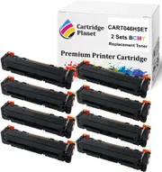 2 Sets BCMY Compatible Toner Cartridge for Canon CART046BKH CART046CH CART046MH CART046YH CART-046H (6,300/5,000 (B/CMY) Pages) for Canon imageCLASS LBP654cx MF735cx