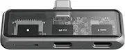 Satechi USB-C Mobile Hub, with 4K HDMI, 100W Pass-Through Charging, 10Gbps Data Transfer, MicroSD Card Reader, 4-in-1 USB C Adapter for iPad, MacBook, Switch and More