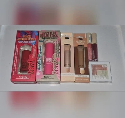 Mixed Makeup Bundle- Blush Sticks, Liquid Blush, Cream Bronzer, Highlighter +...