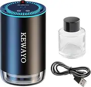 KEWAYO Smart Car Air Fresheners USB Rechargeable, Car Air Freshener Diffuser with Perfume Bottle(No Perfume Included) Ultrasonic Atomizer,3 Adjustable Modes,Auto On/Off Smart Car Diffuser