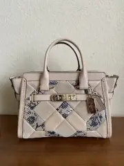 Coach Swagger 27 In Patchwork Exotic Embossed patchwork Leather 37188 Beechwood