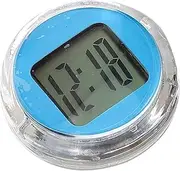 SOESFOUFU Motorcycle Instrument Clock Automotive on Digital Clock Motorcycle Clock Stick on Travel Clocks Small Digital Clock Battery Operated Dash Portable Plastic Sky-Blue