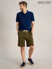 White Stuff Green Brampton Cotton Jersey Shorts (H15781) | $90