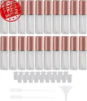 Rose Gold 1.2Ml Empty Plastic Clear Lip Gloss Tubes Lip Balm Bottle Container Co