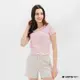 Hang Ten-女裝-有機棉圓領腳丫短袖T恤-粉色