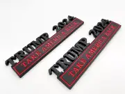 2Pc Trump 2024 Taking America Back Emblem Badge Door Fender Tailgate Black RED