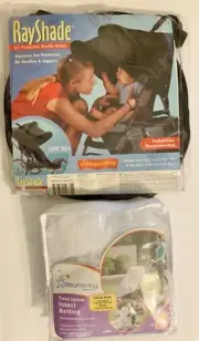 Kiddopotamus RayShade UV Stroller Shade+ DreamBaby Stroller-Carrier Insect Net