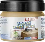 Marble Polishing Kit | Finishing Wax for Granite Marble,Granite Cleaner and Polish, Stone Polishing Care Wax, Wax Care for Kitchen and Bath Countertops, Slate, Concrete