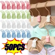 50/5Pcs Clothes Hanger Hooks Space Saving Closet Connector Hook Cascading Hanger