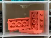 LEGO Parts - Coral Plate 2 x 4 - No 3020 - QTY 5