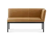 Elliot Leather Right Banquette Bench
