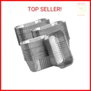 100 Pack Aluminum Mini Loaf Baking Pans, 1 Lb Heavy Duty Disposable Loaf Pans, 6