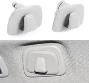 JawGrew 2 Pack Multifunctional Car Roof Hook for Clothing Bag, Hanging Design, Rotary Installation, Waterproof Durable Vehicle Storage Hook Compatible with Volvo XC60 XC40 XC90 V90 S90 (Gray)