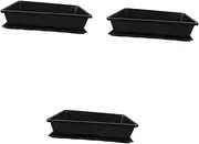 SUPVOX 3 Sets Flower Seedlings Container Seedling Trays Vegetable Planting Tray Optimal