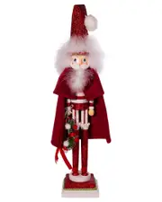 Kurt Adler 20in Hollywood Red Skinny Nutcracker With Wreath